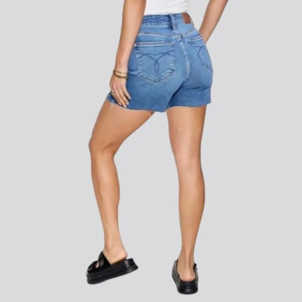 Slim women's jeans shorts