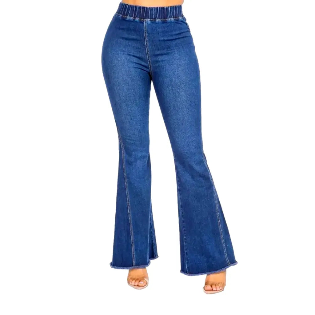 Comfortable stretchable bootcut women's jeans