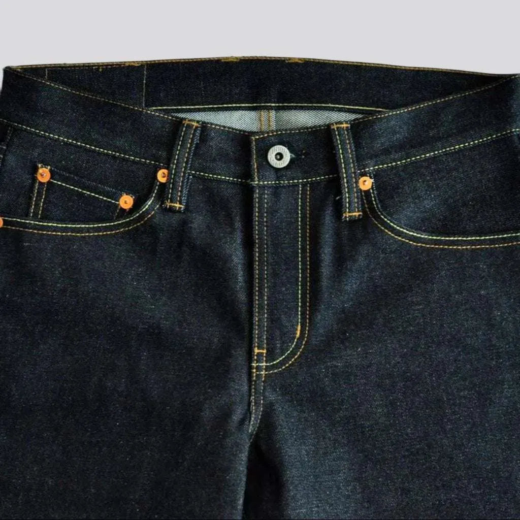 Straight 18oz men's self-edge jeans