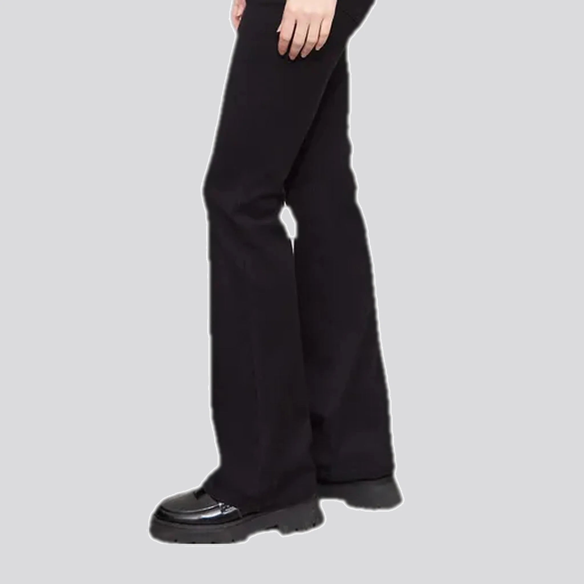 Fashionable bootcut high waist jeans for women