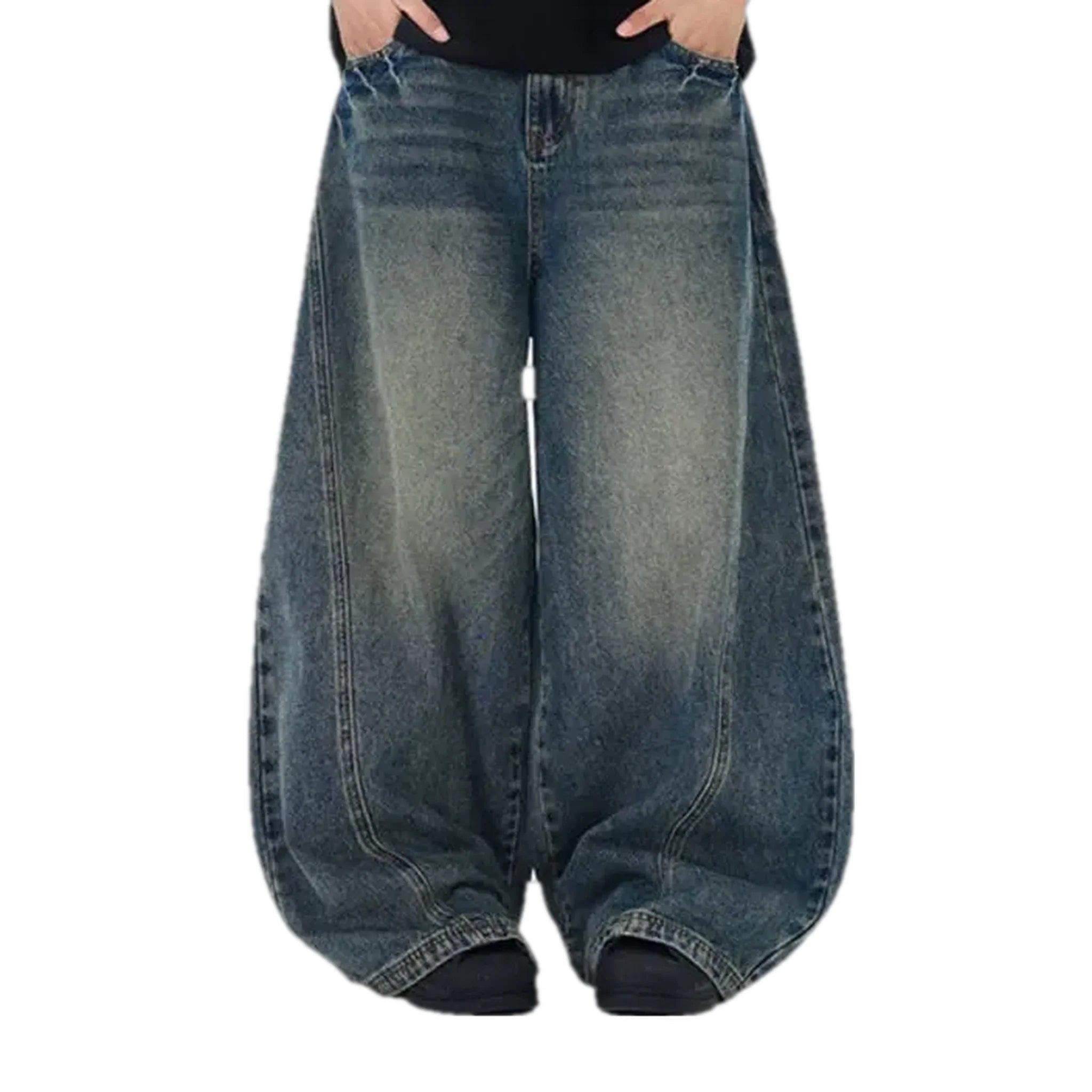 Retro faded men's jeans