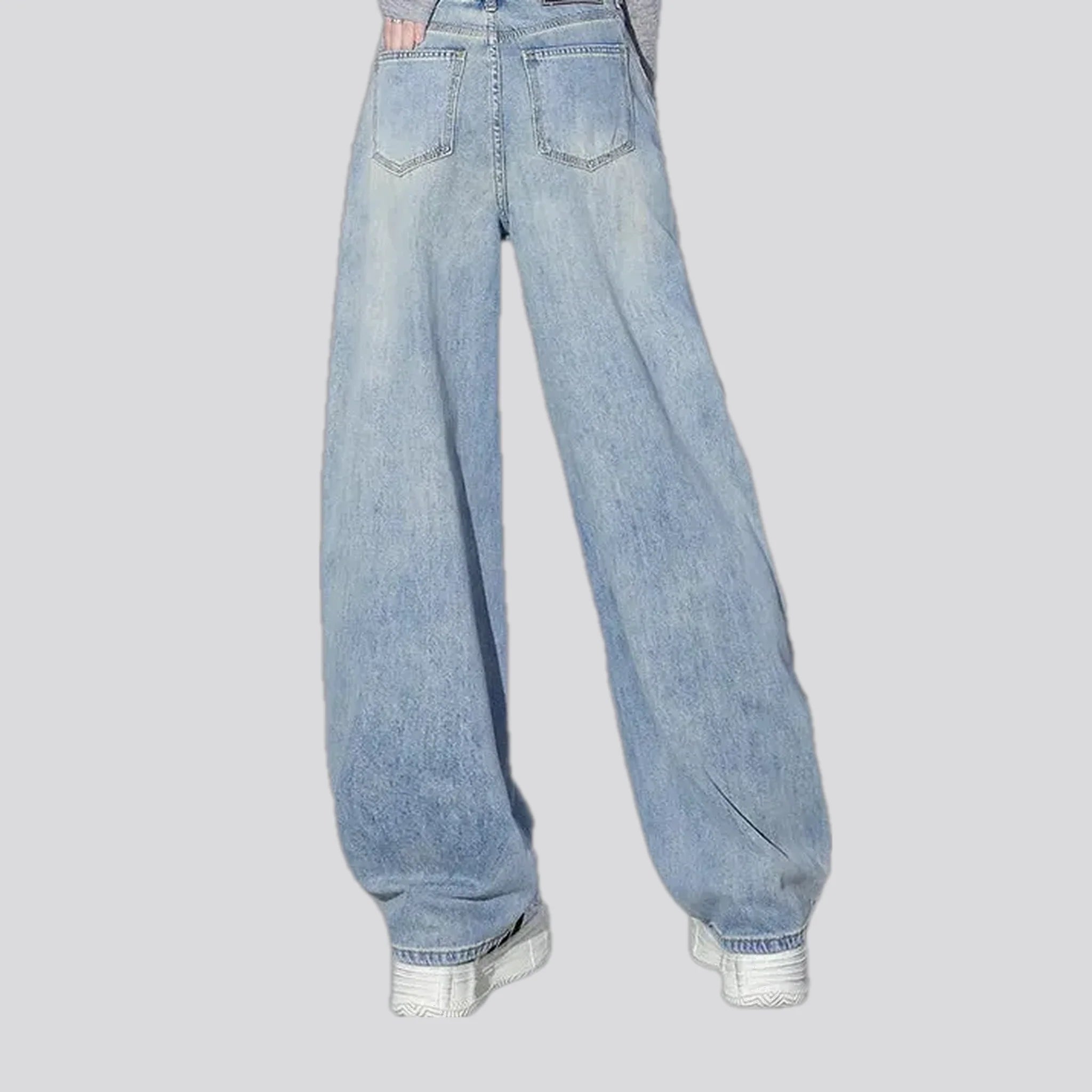 Lightweight wide fit jeans for ladies