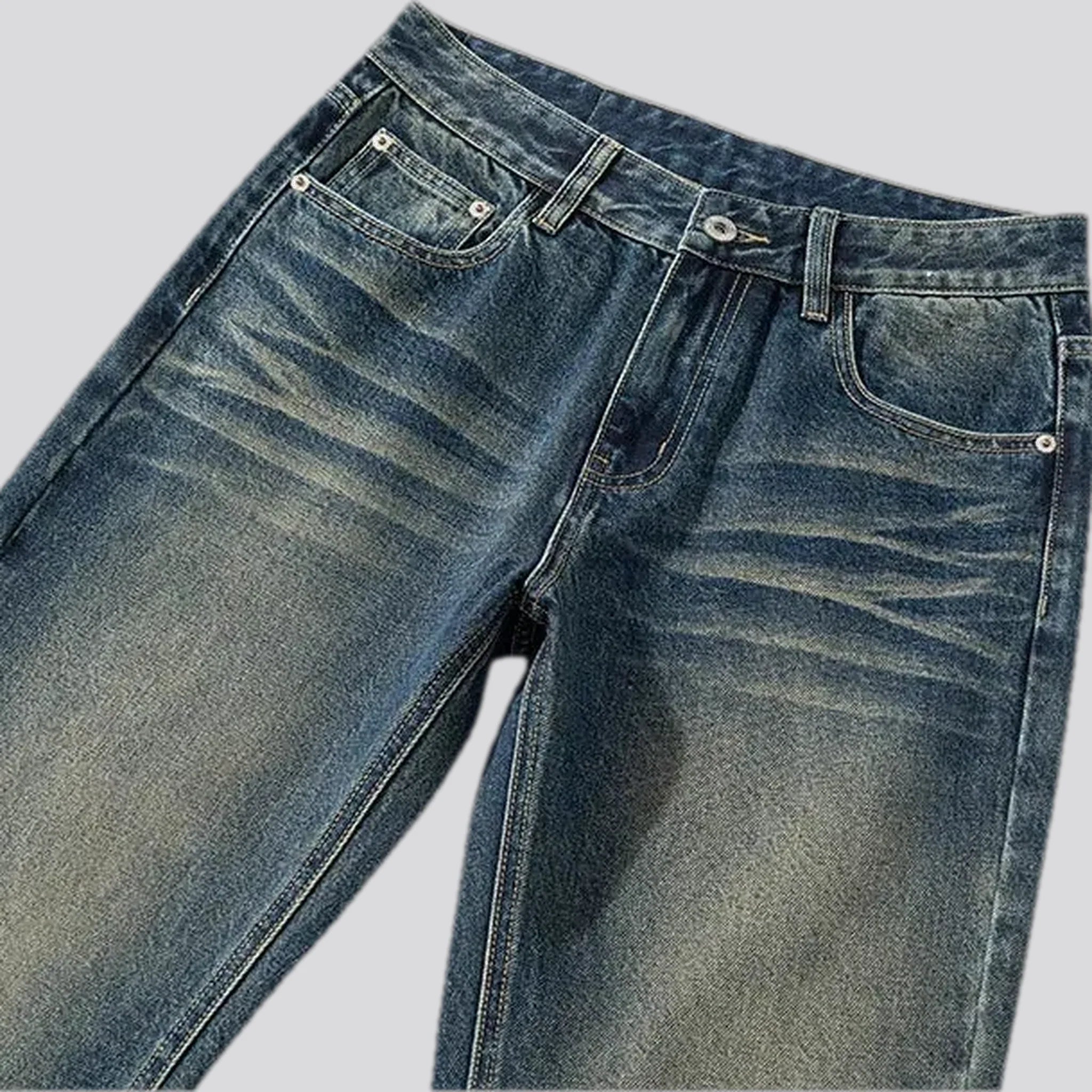 Flare-leg midweight street jeans for men