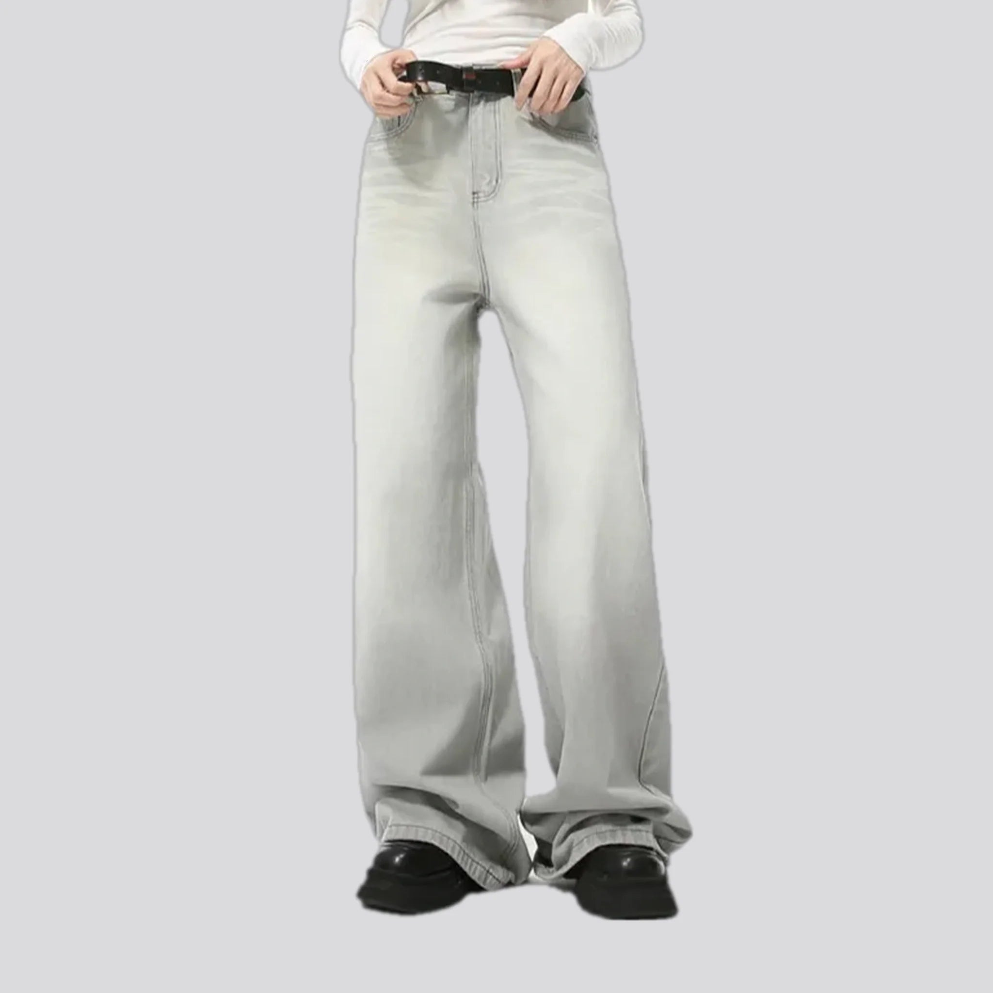 Light crease midweight men's jeans