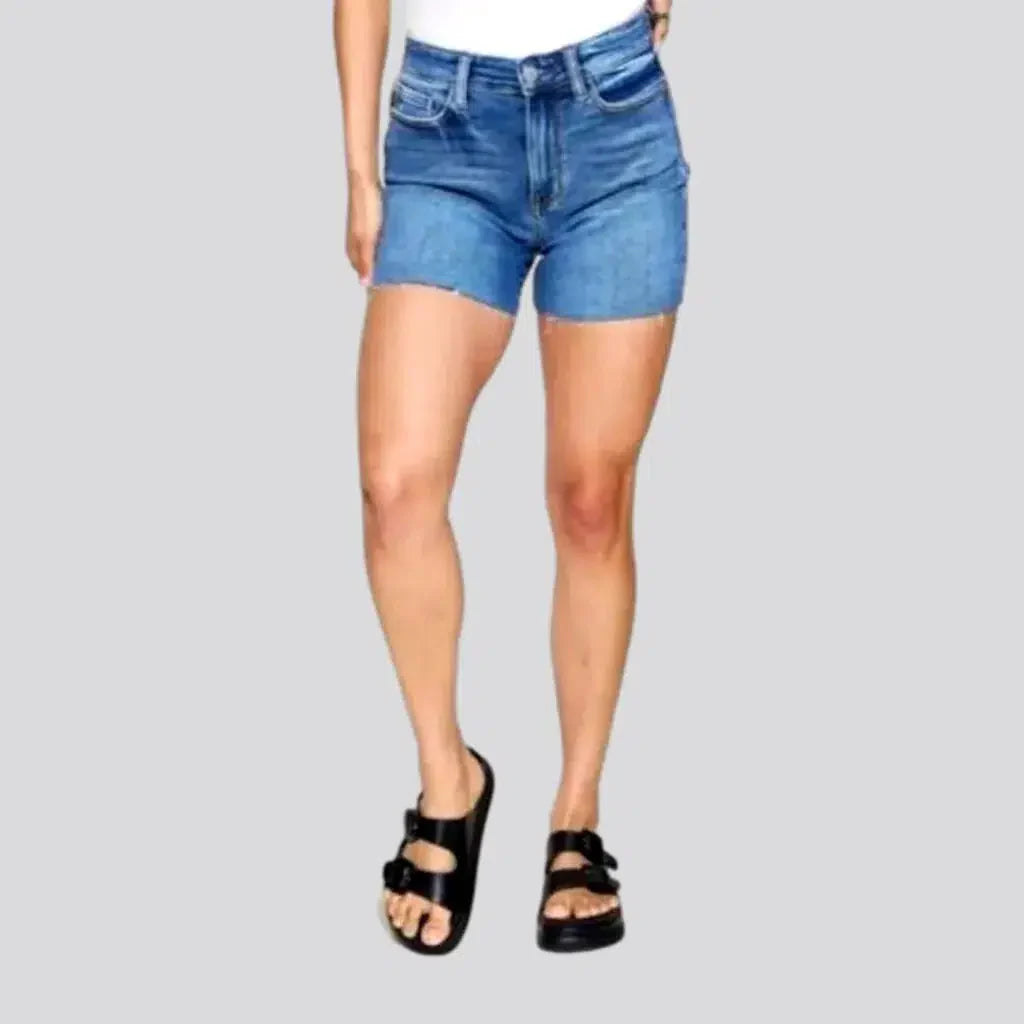 Slim women's jeans shorts