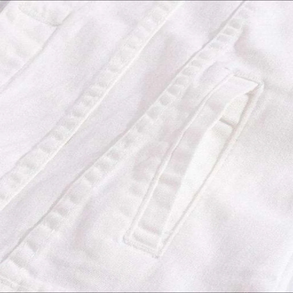 Fancy color men's denim jacket