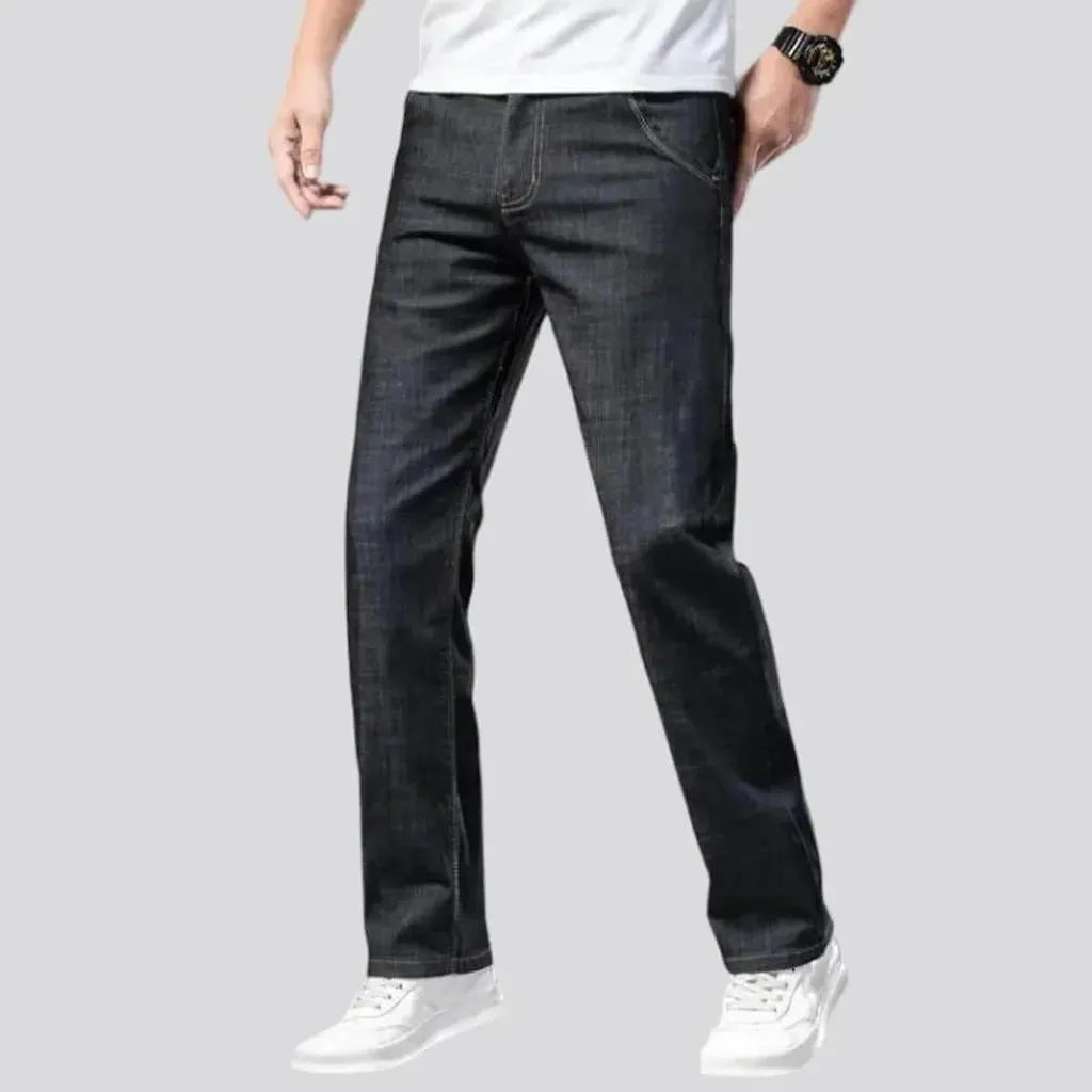 Thin men's lyocell jeans