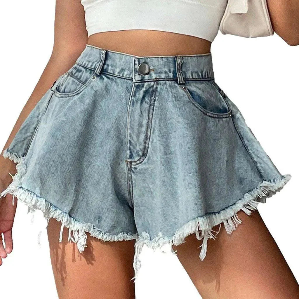 Culotte jeans shorts for women