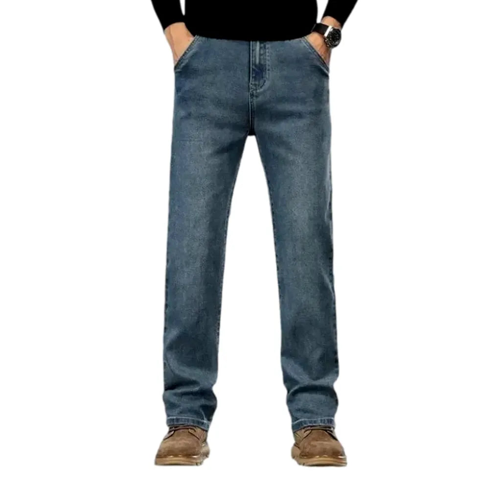 High-rise straight fit vintage men's jeans
