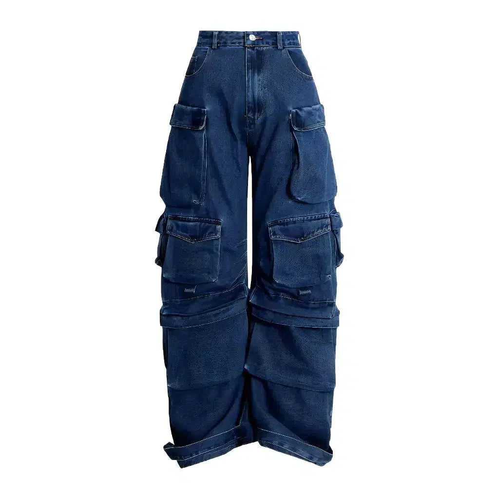 Floor-length fashion jeans
 for ladies