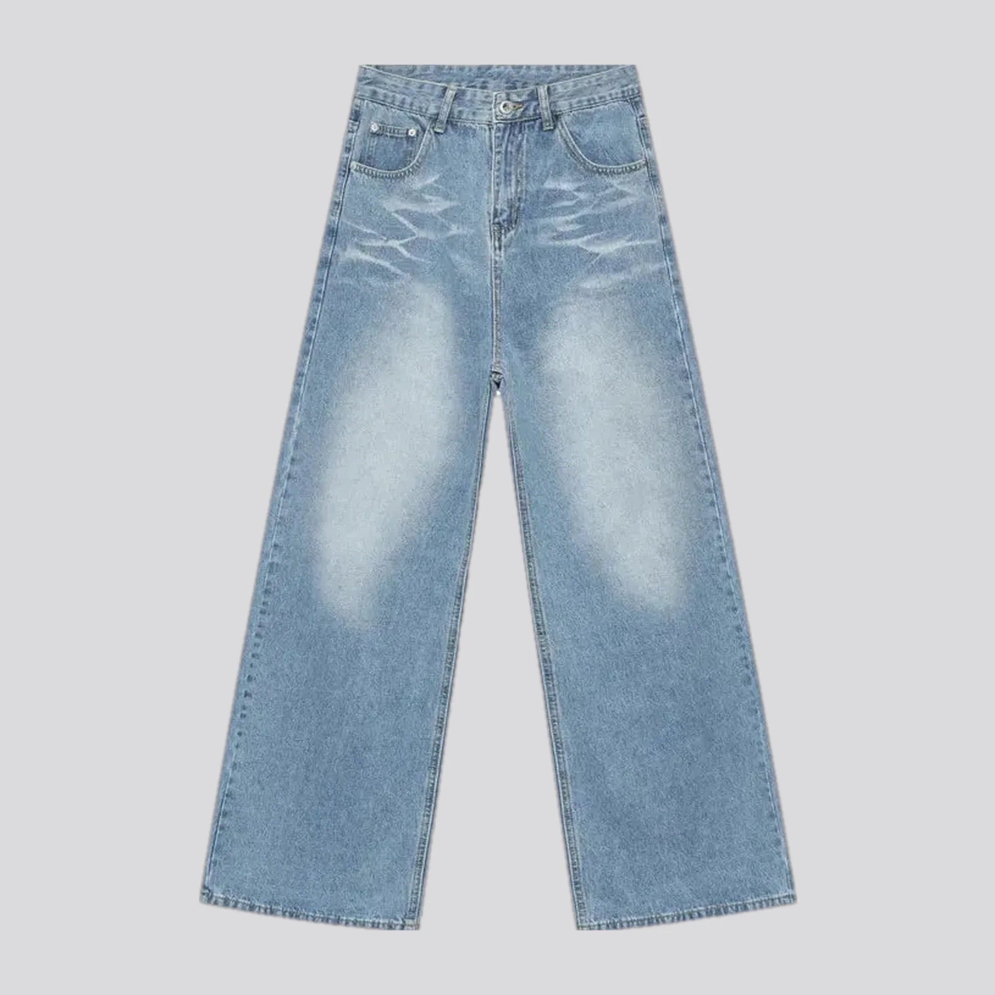 Light crease midweight men's jeans