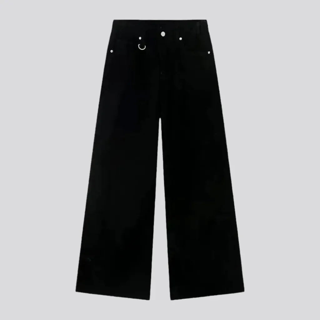 Multicolor boho fit baggy jeans for men