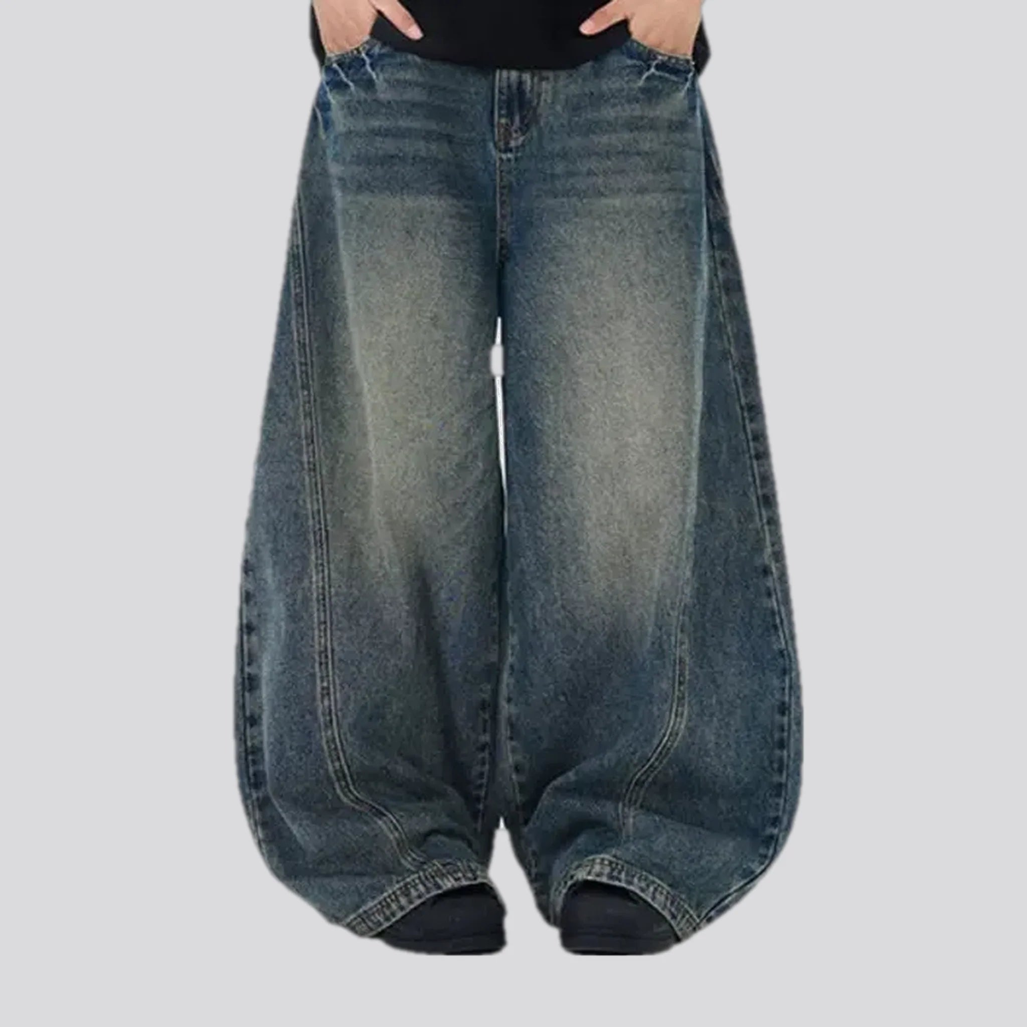 Retro faded men's jeans